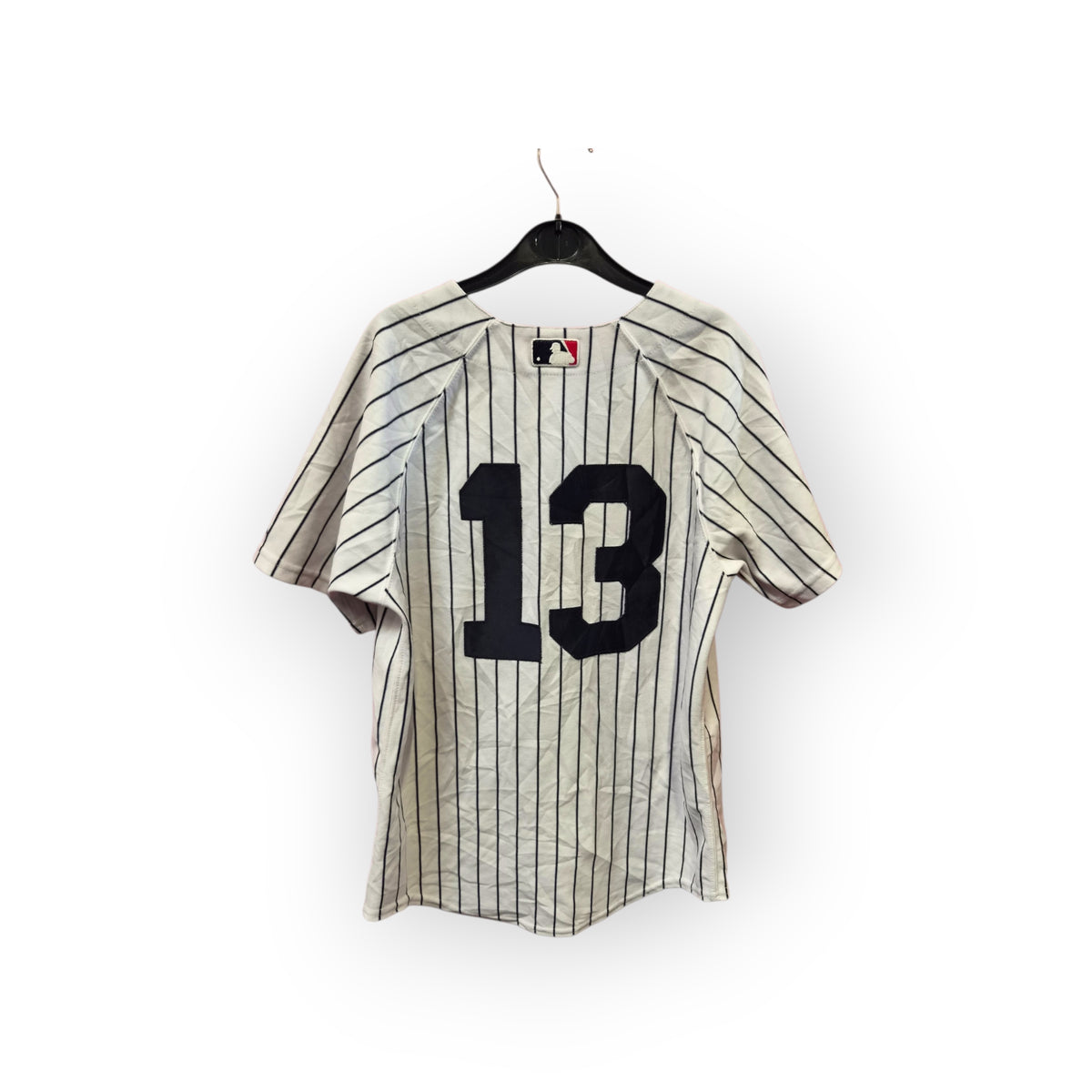 Youth Majestic New York Yankees MLB Jersey, #13, White, Size YL