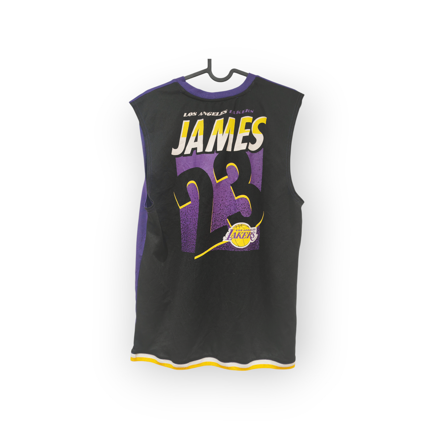 NBA Los Angeles Lakers NBA Vest, #23 James, Purple/Black, Size Medium