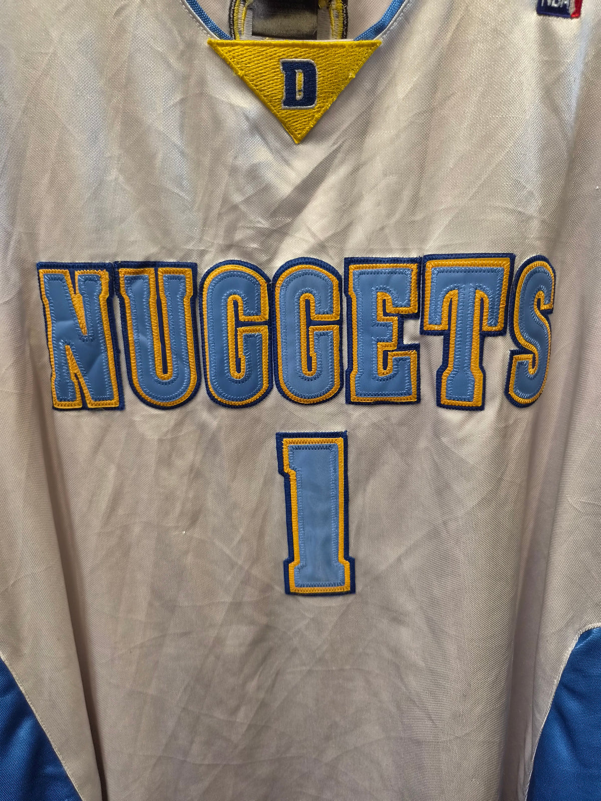 Adidas Denver Nuggets NBA Basketball Jersey, #1 Smith, White, Size 50 XL