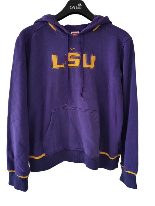 Women's Nike LSU Tigers NCAA Pullover Hoodie, Purple, Size L 12-14