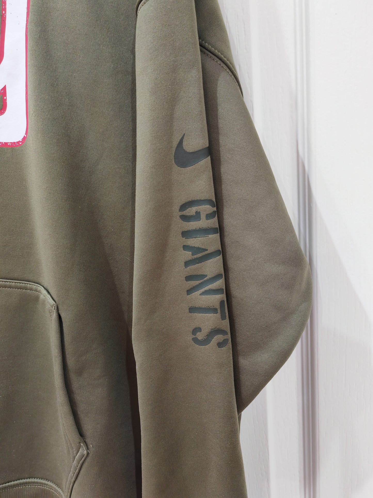 Nike New York Giants NFL Salute To Service Pullover Hoodie, Kaki, Size Medium