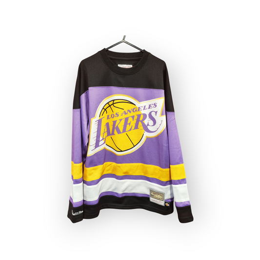 Mitchell & Ness Los Angeles Lakers Hockey Style Jersey, Size Medium