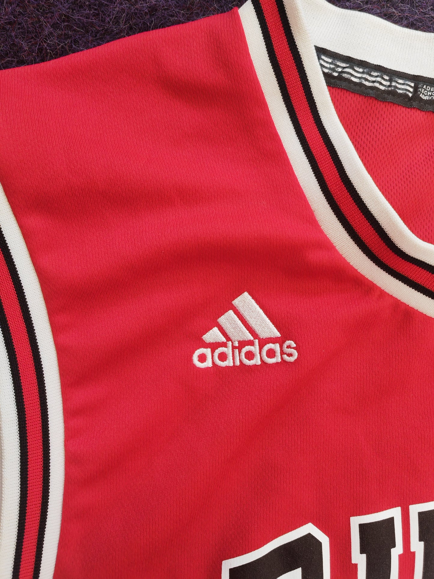Adidas Chicago Bulls NBA Basketball Jersey, #1 Rose, Red, Size Medium