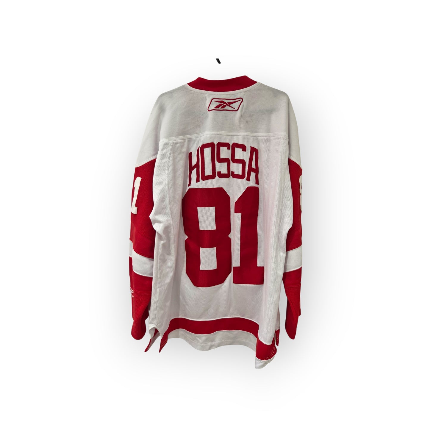 Reebok Detroit Red Wings NHL Jersey, #81 Hossa, White/Red, Size Medium