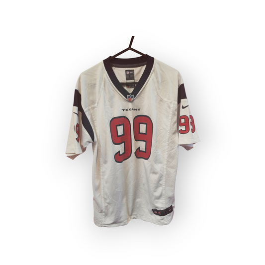 Youth Nike Houston Texans NFL Jersey, #99 Watt, White, Size YL