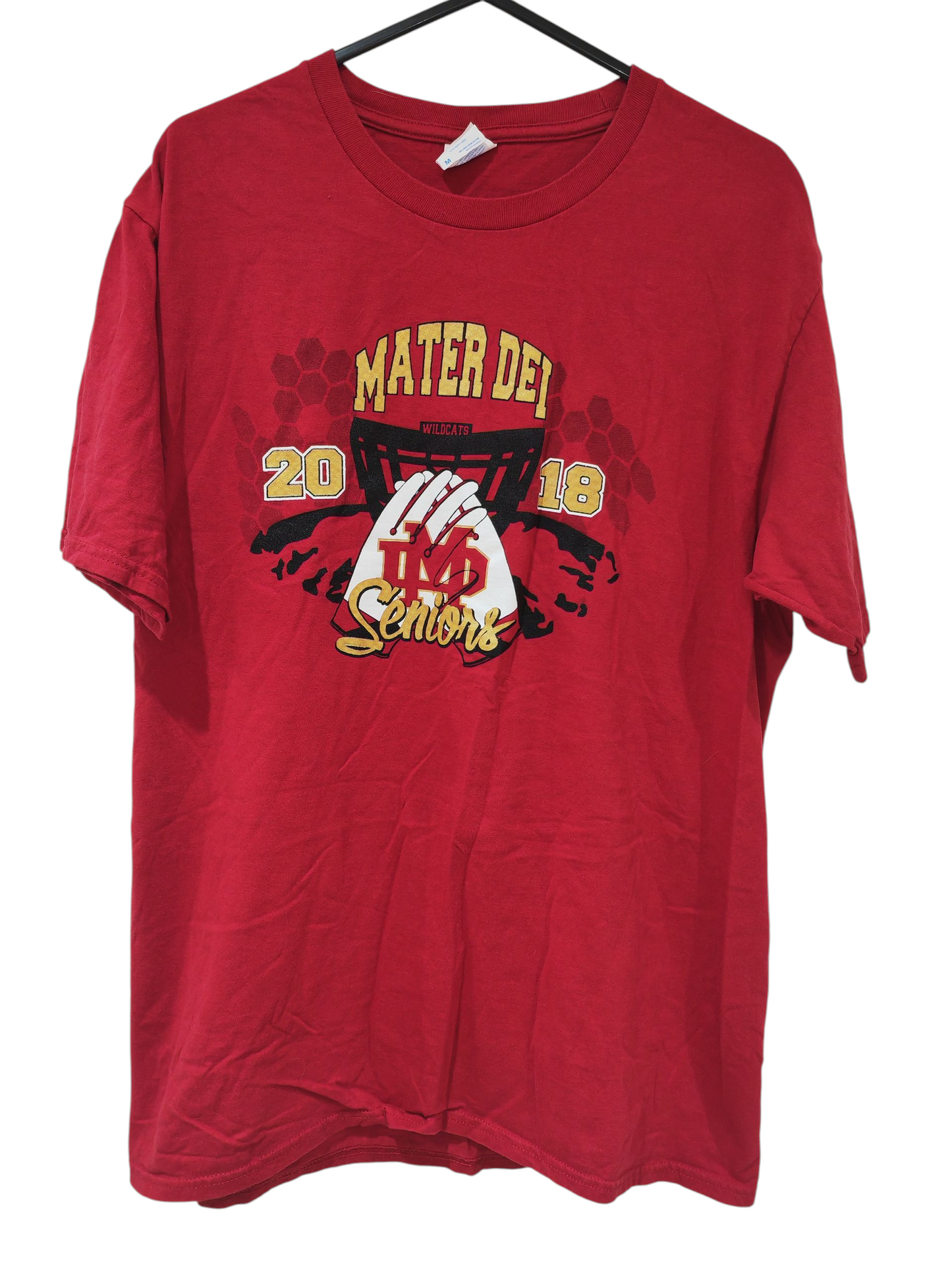 Port & Company Mater Dei Wildcats 2018 Seniors T Shirt, Red, Size Medium