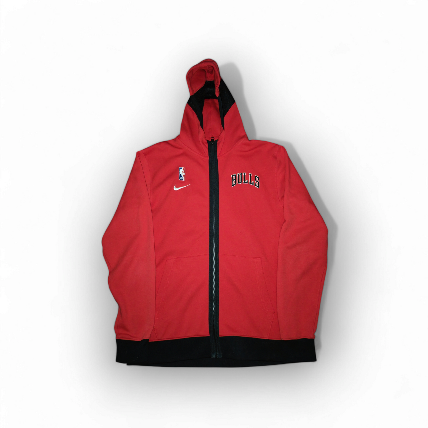 Youth Nike Chicago Bulls Full Zip, Sideline Hoodie, Red, Size YXL