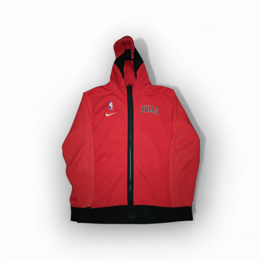 Youth Nike Chicago Bulls Full Zip, Sideline Hoodie, Red, Size YXL