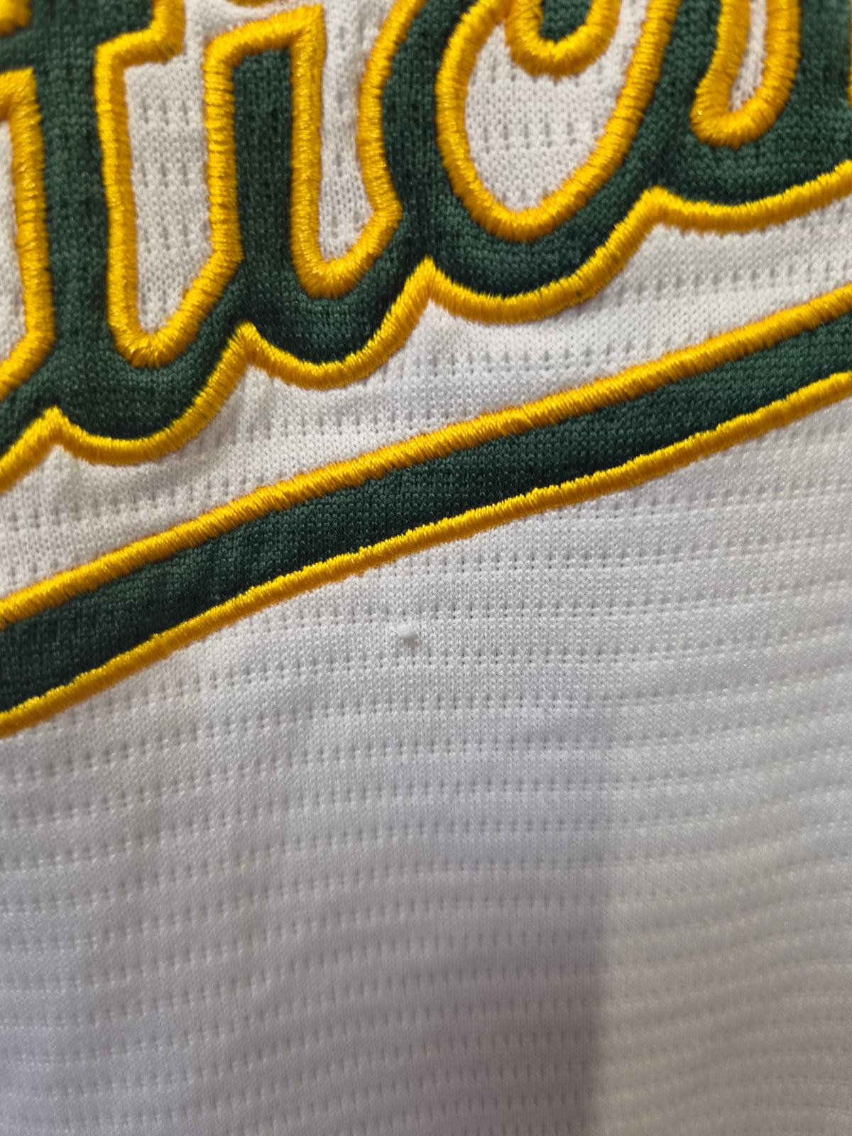 Majestic Oakland Athletics MLB Short Sleeve T Shirt, White/green, Size XL