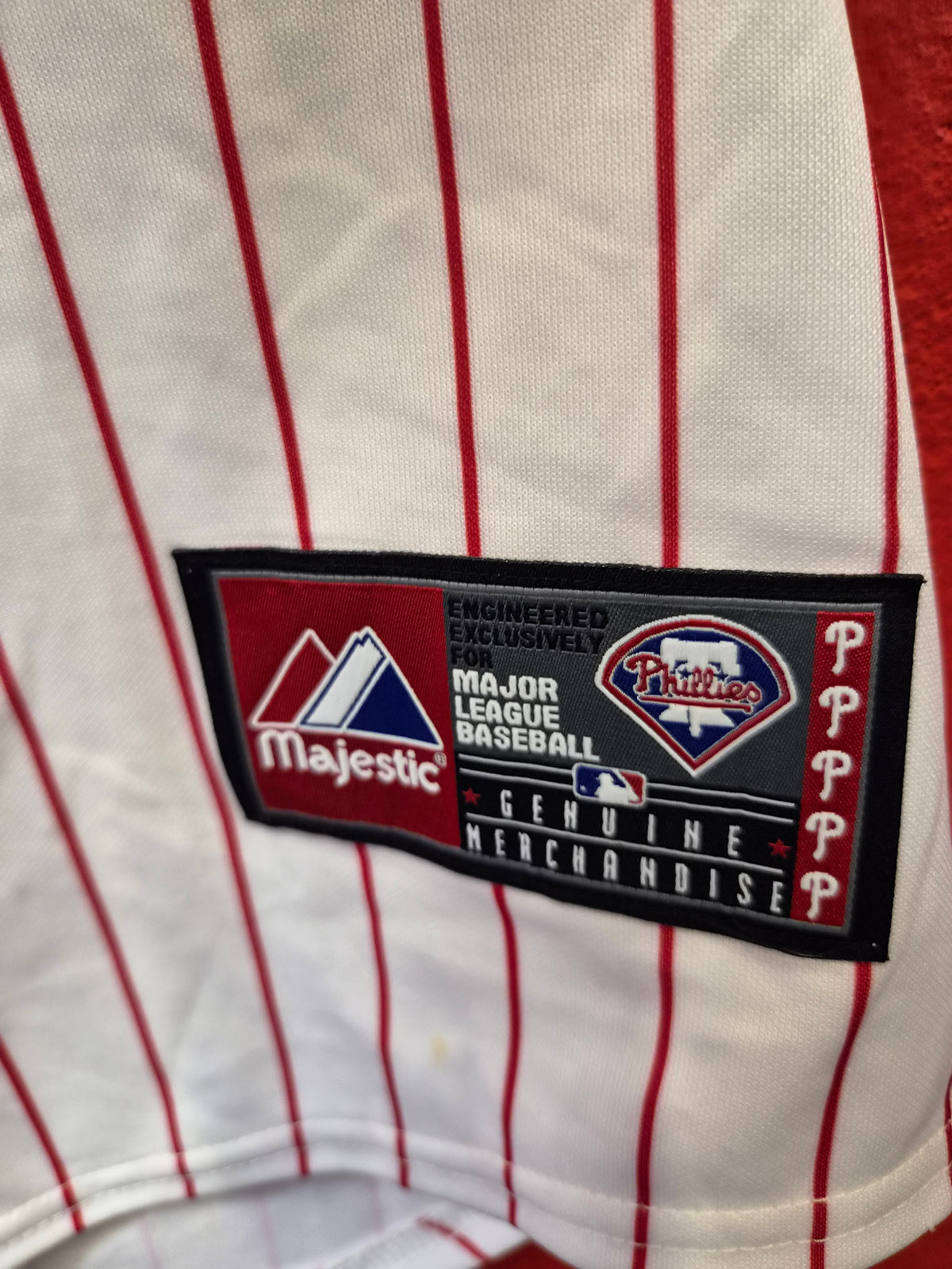 Majestic Philadelphia Phillies MLB Baseball Jersey, #26 Utley, World Series, XL