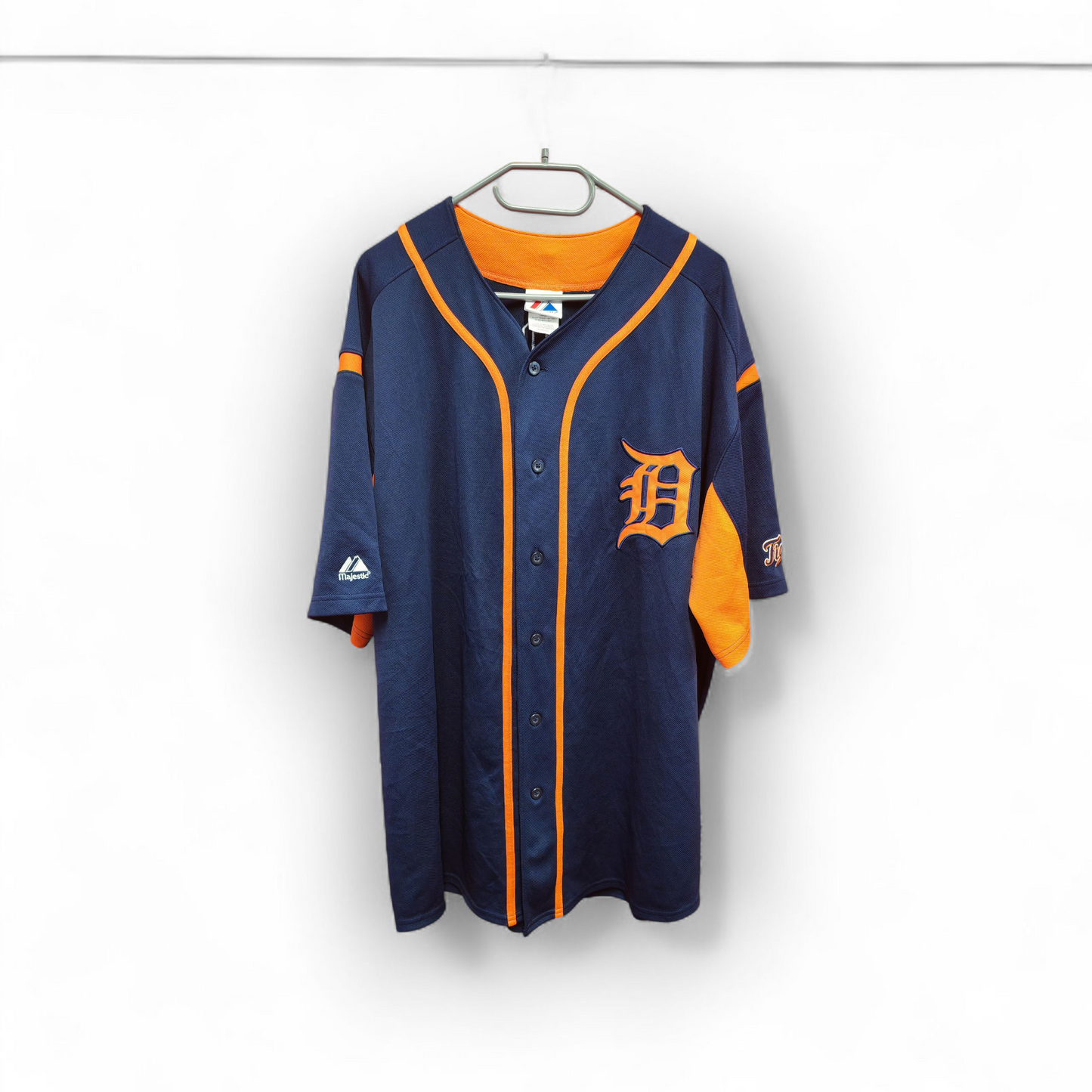 Majestic Detroit Tigers MLB Baseball Jersey, #24 Cabrera, Navy Blue, Size XXL