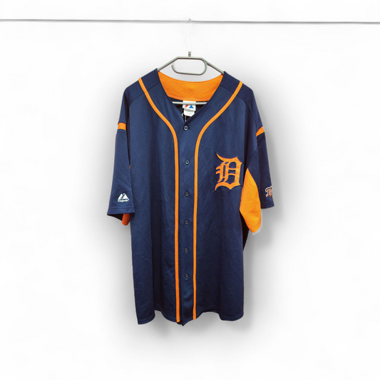 Majestic Detroit Tigers MLB Baseball Jersey, #24 Cabrera, Navy Blue, Size XXL