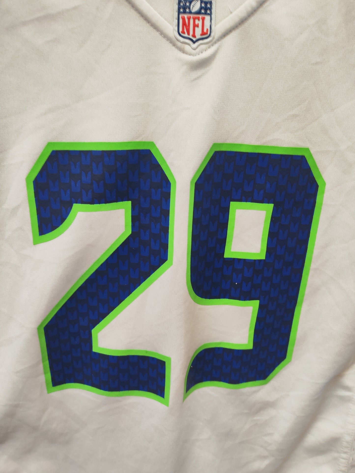 Youth Nike Seattle Seahawks NFL Jersey, #29 Thomas III, White, Size YXL