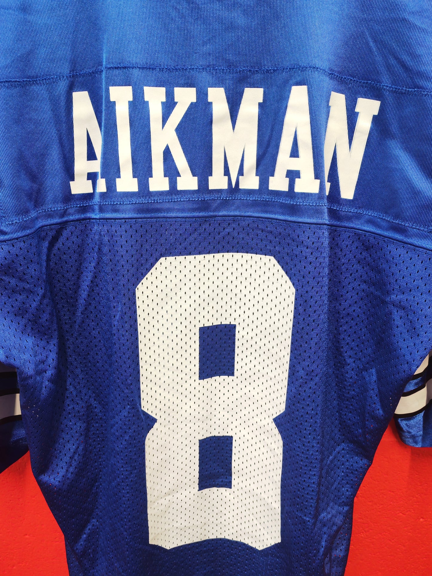 Nike Dallas Cowboys NFL Jersey, #8 Aikman, Blue, Size Medium