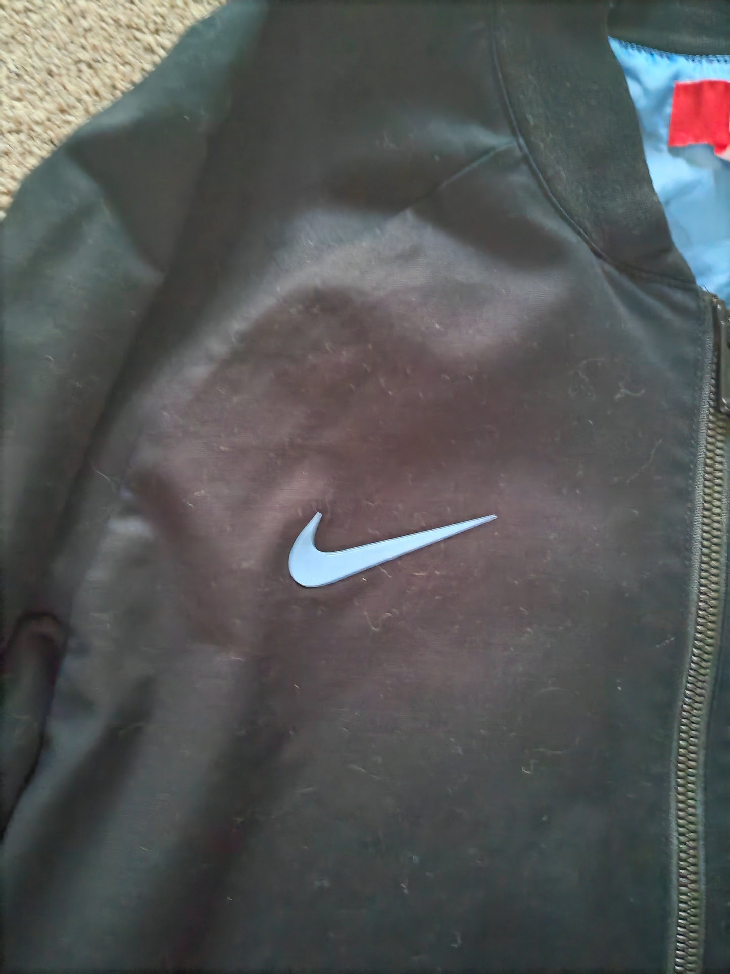 Nike Chicago Bulls City Edition Full Zip Jacket, Black, Size Medium