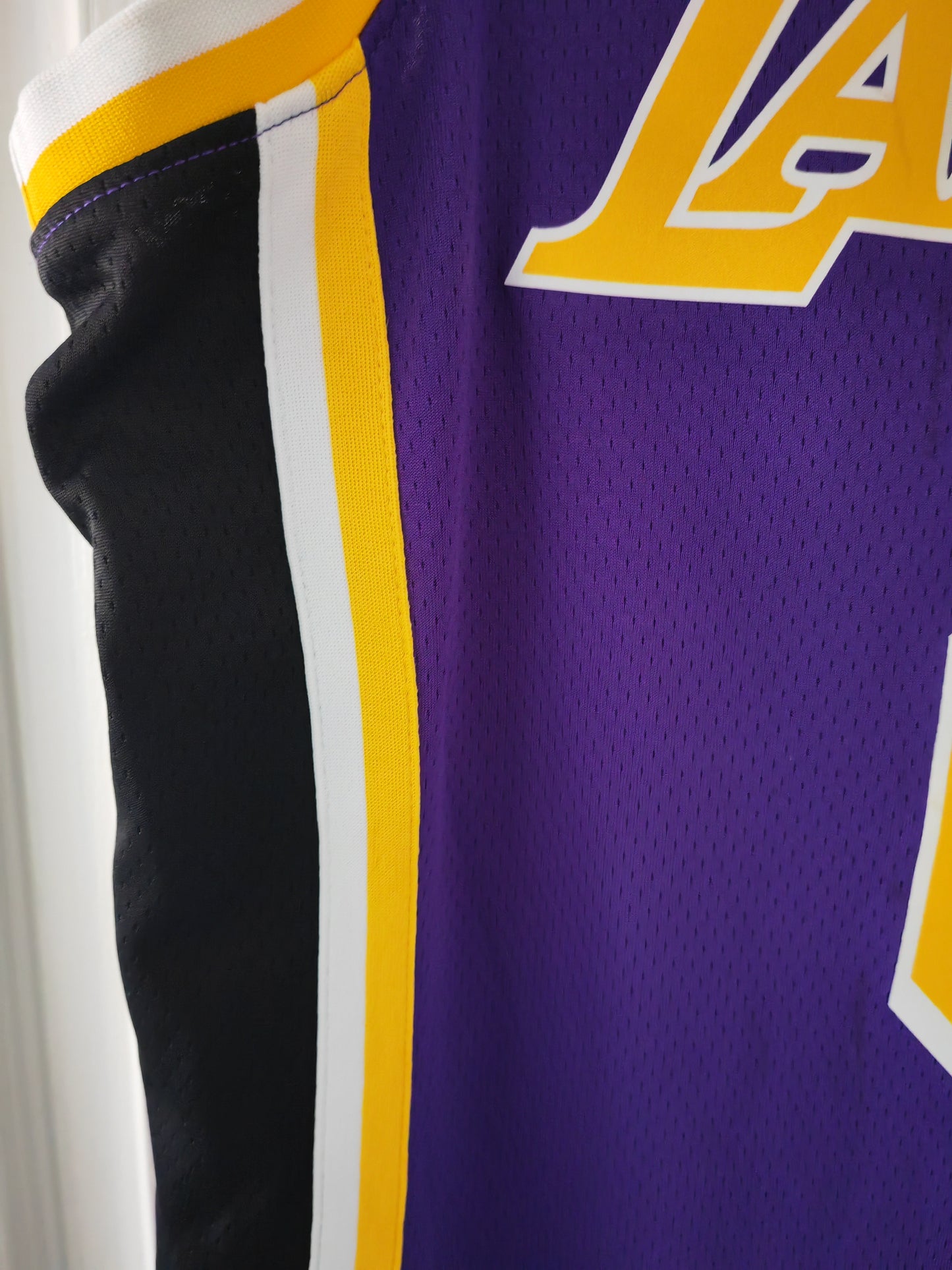 Jordan Los Angeles Lakers NBA Jersey, #6 James, Purple, Size Small