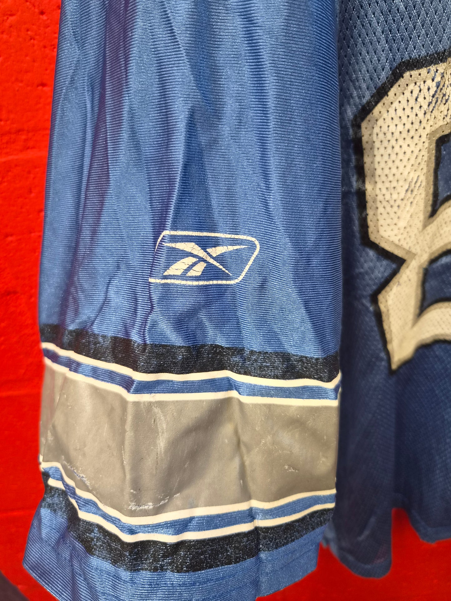 Reebok Detroit Lions NFL Jersey, #81 Hakim, Blue, Size XL