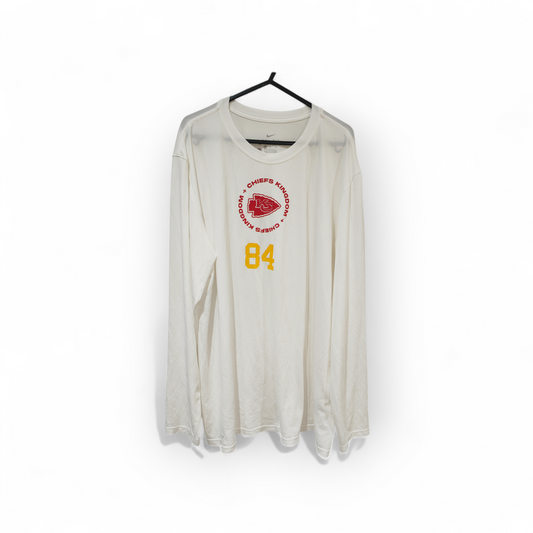 Nike Kansas City Chiefs Justin Watson Player Issue/Worn Warm Up Top, White, XL