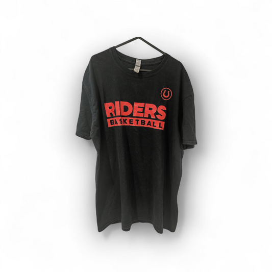 Gildan Leicester Riders Short Sleeve T Shirt, Black, Size XL