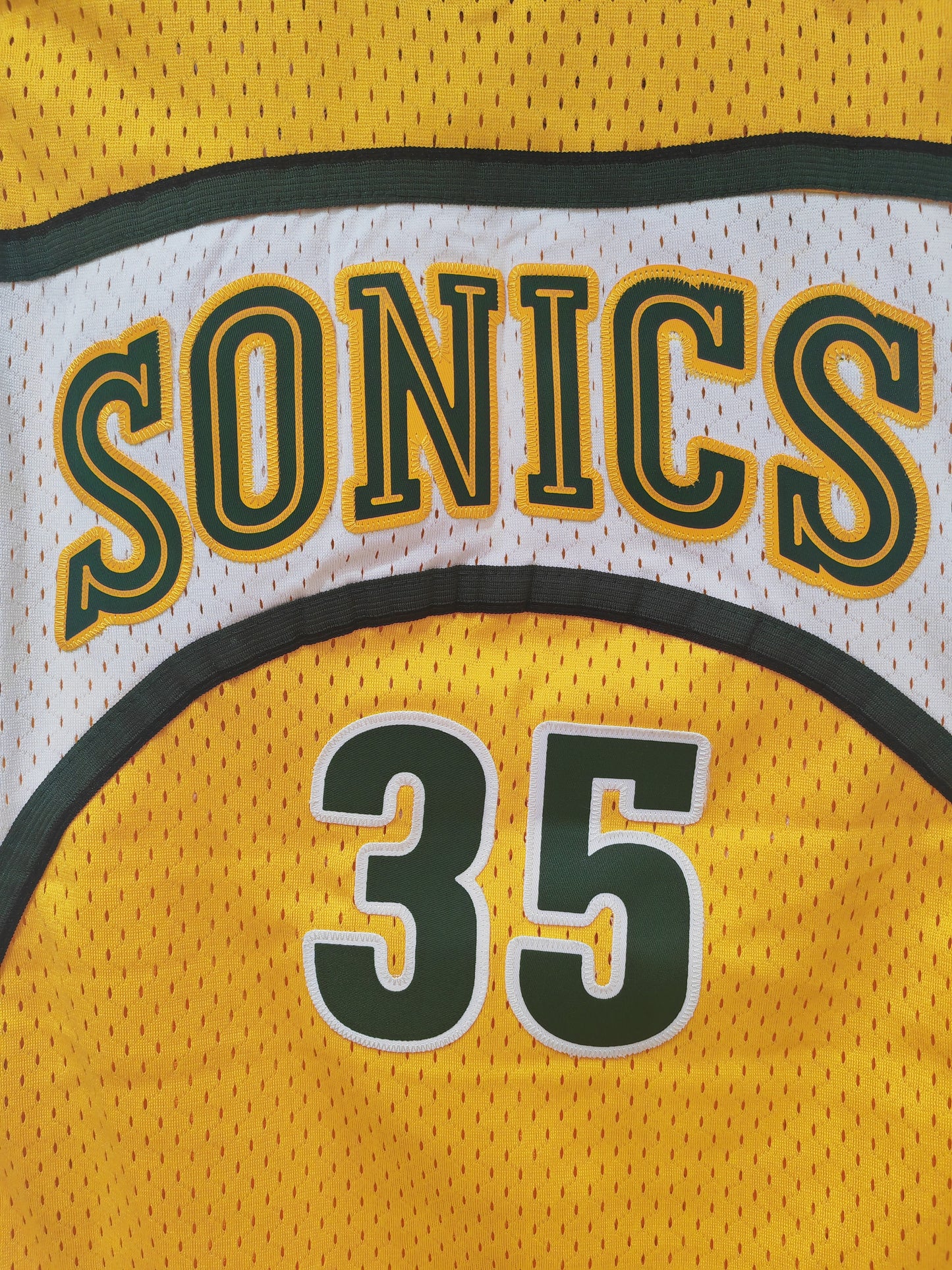 Youth Seattle Supersonics NBA jersey #35 Durant, yellow, Size YL