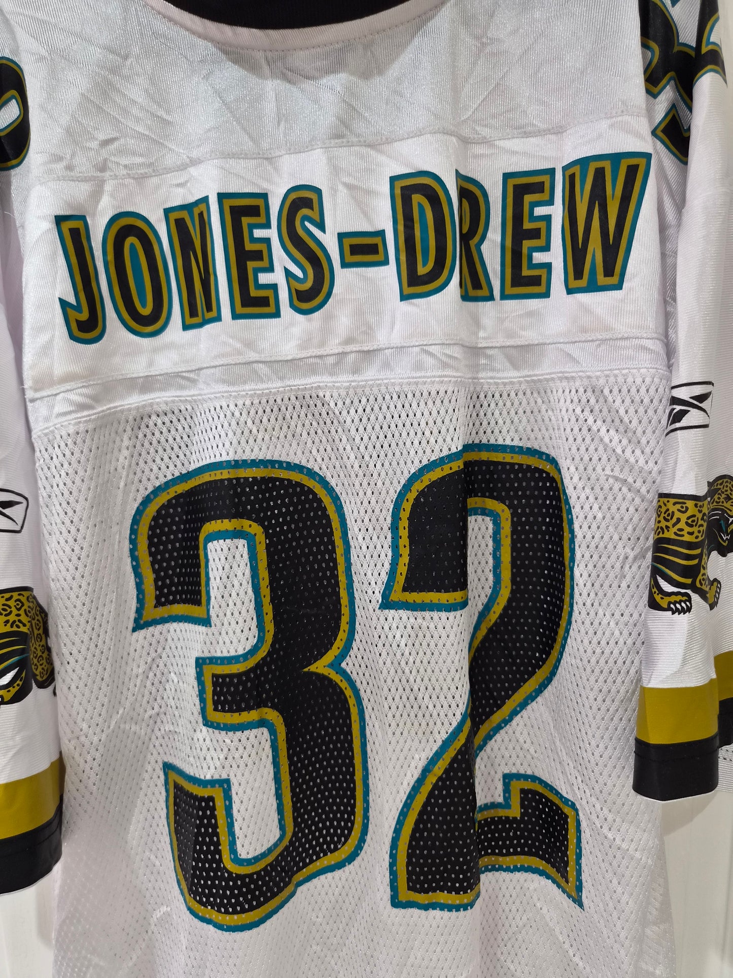 Reebok Jacksonville Jaguars NFL Jersey, #32 Jones-Drew, White, Size XL