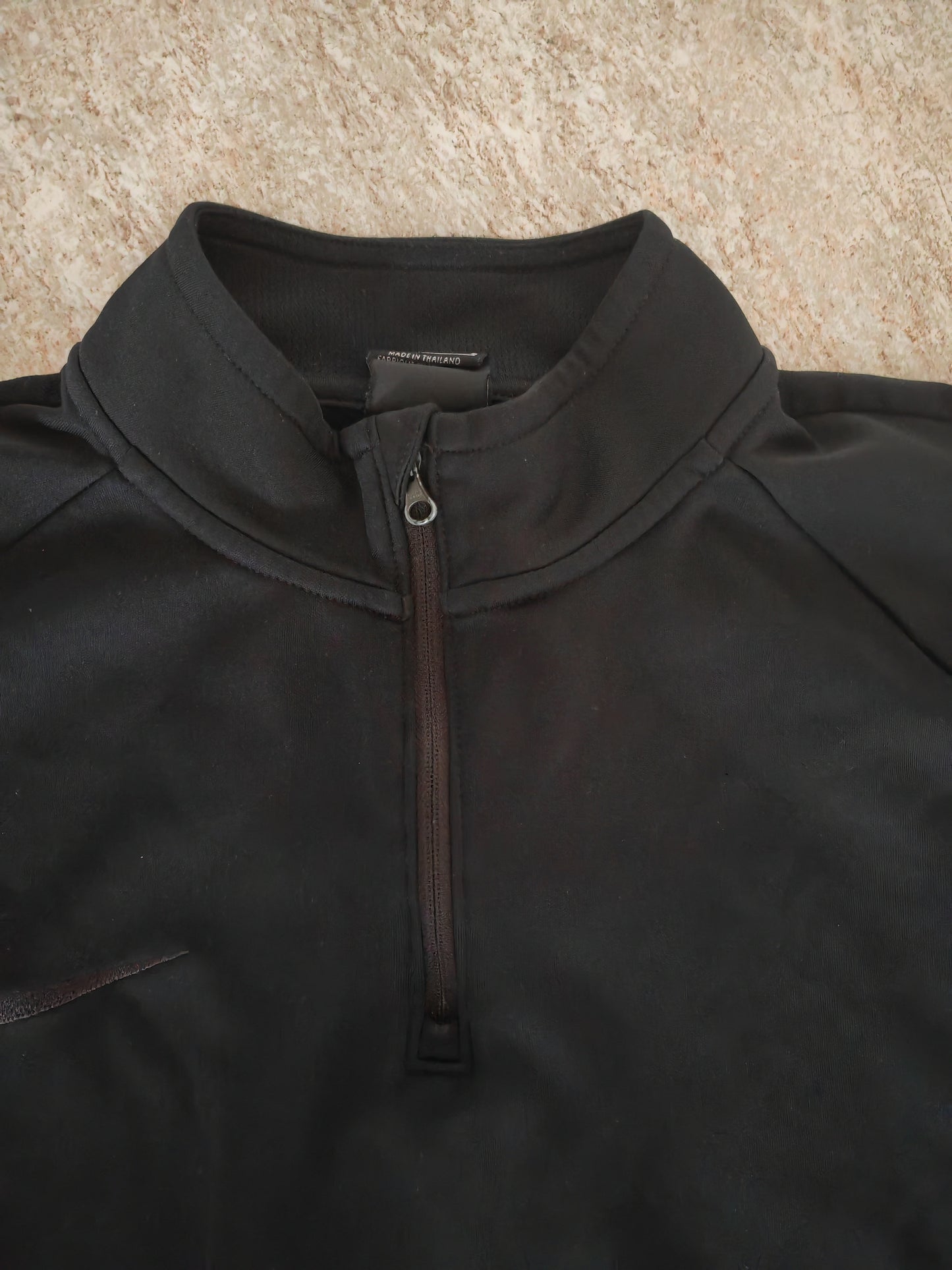 Nike Dri-Fit Quarter Zip Sweatshirt, Black, Size Medium