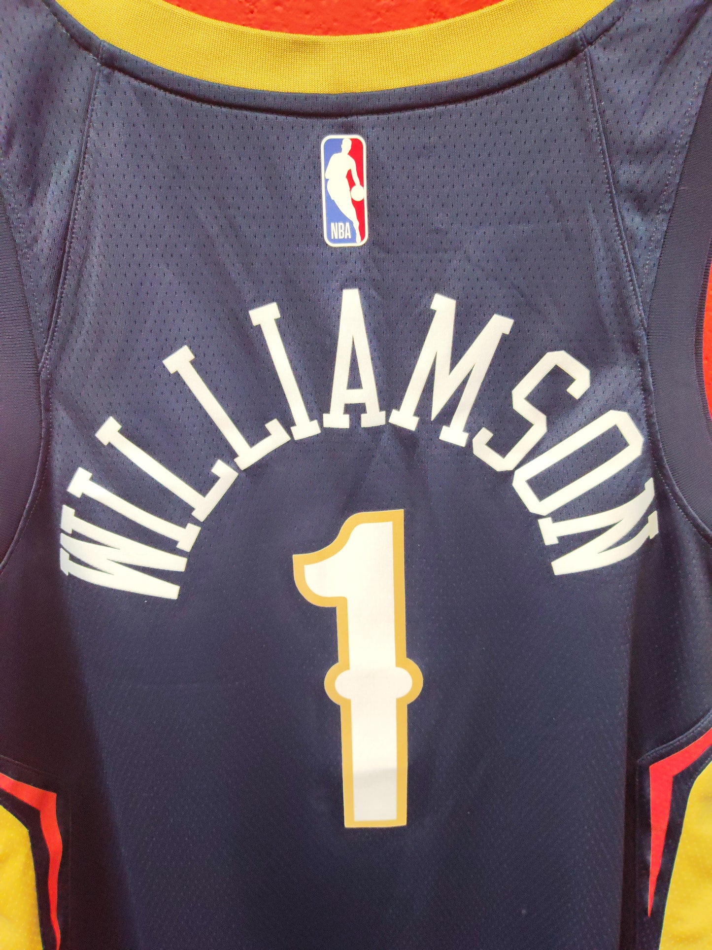 Nike New Orleans Pelicans NBA Jersey, #1 Williamson, Navy Blue, Size Medium