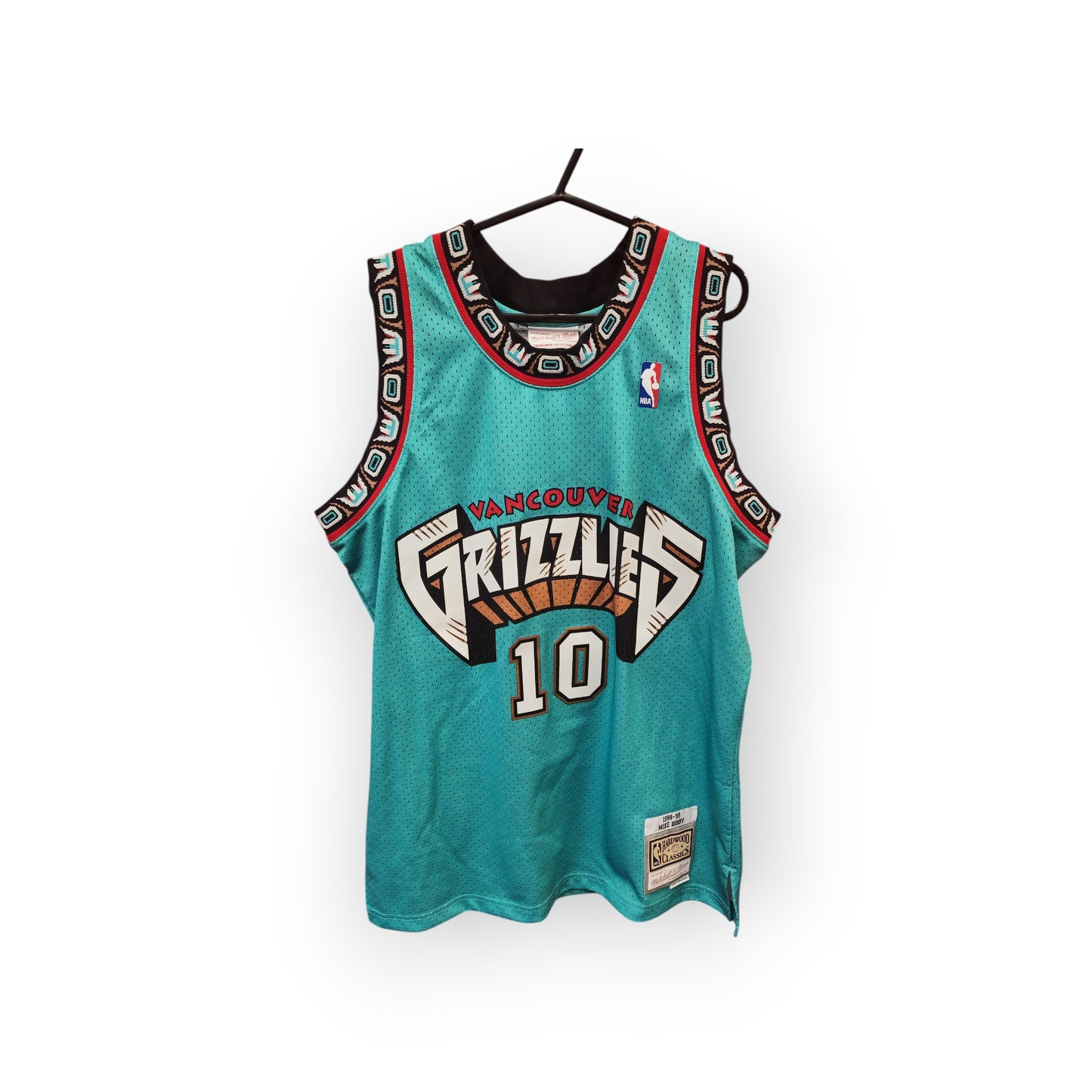 Mitchell & Ness Vancouver Grizzlies 1998/99 NBA Jersey, #10 Bibby, Size Large