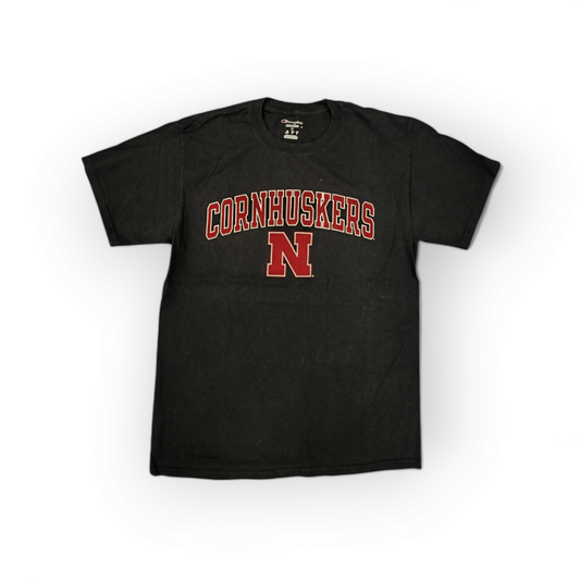 Champion Nebraska Cornhuskers NCAA Short Sleeve T Shirt, Black, Size Medium