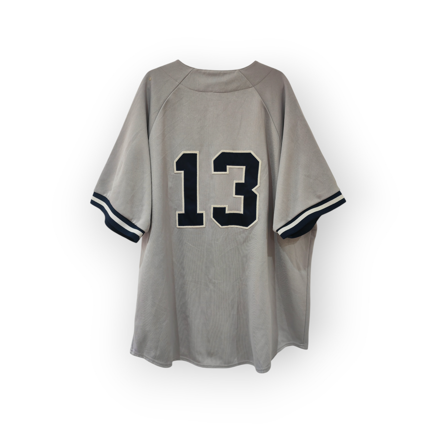 Majestic New York Yankees MLB Jersey, #13, Grey, Size XL/XXL