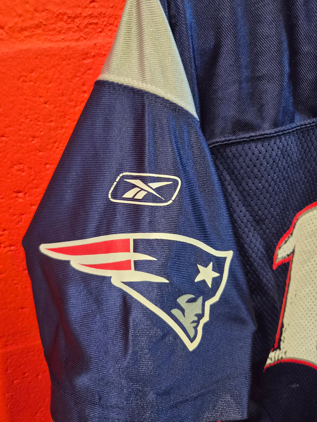 Youth Reebok New England Patriots NFL Jersey, #12 Brady, Navy, Size YL