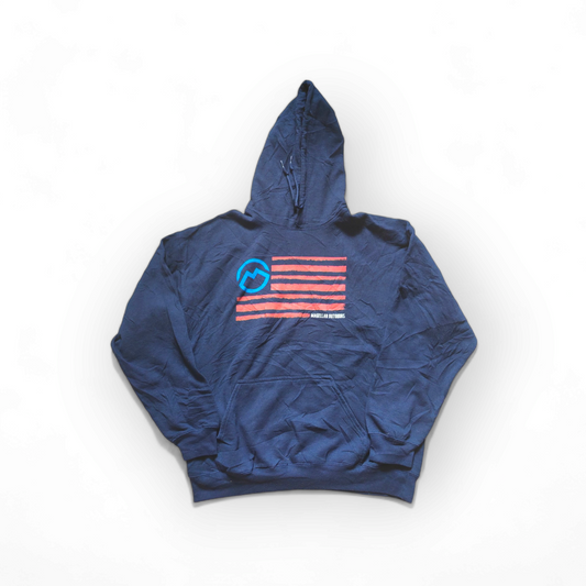 Gildan Magellan Outdoors Pullover Hoodie, Blue, Size Large