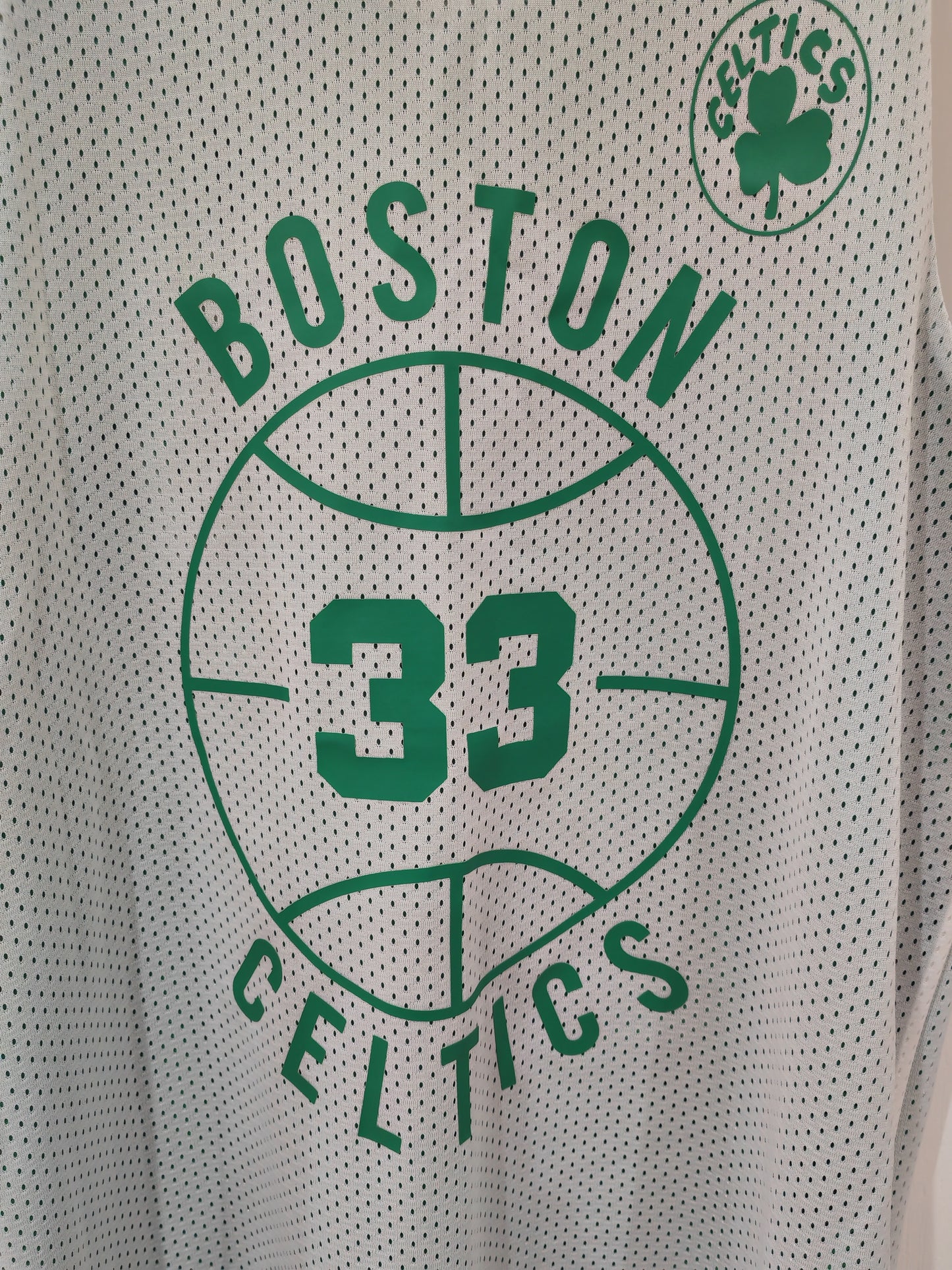Mitchell & Ness Boston Celtics Reversible Training Jersey, #33 Bird, Size Small
