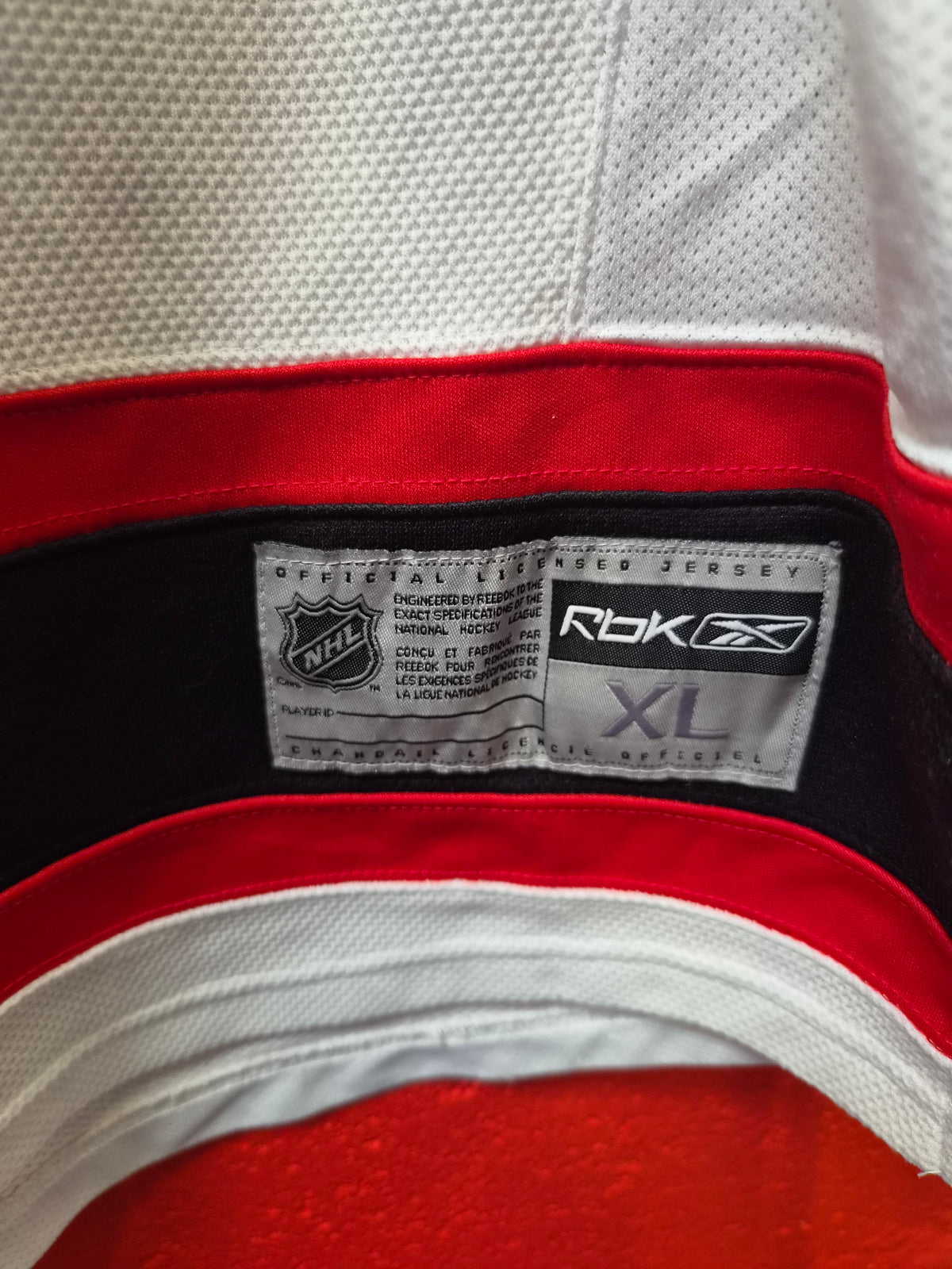 Reebok New Jersey Devils NHL Ice Hockey Jersey, White, Size XL