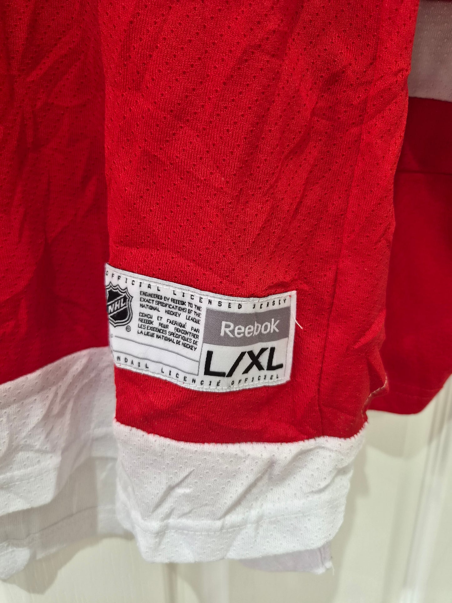 Youth Reebok Detroit Red Wings NHL Jersey, Red, Size YL/XL