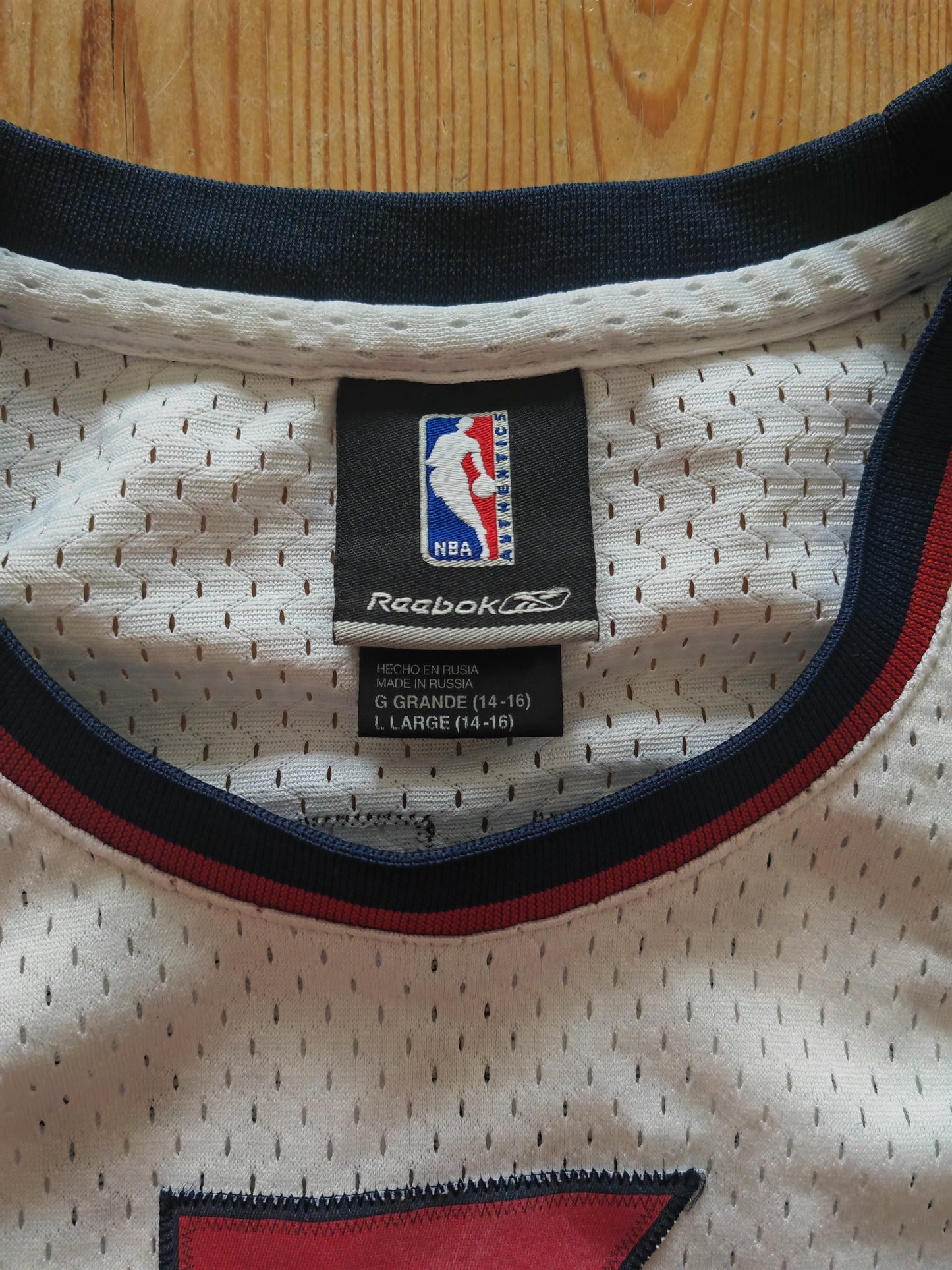Reebok Hardwood Classics New York Knicks Jersey, #3 Marbury, White, Size YL