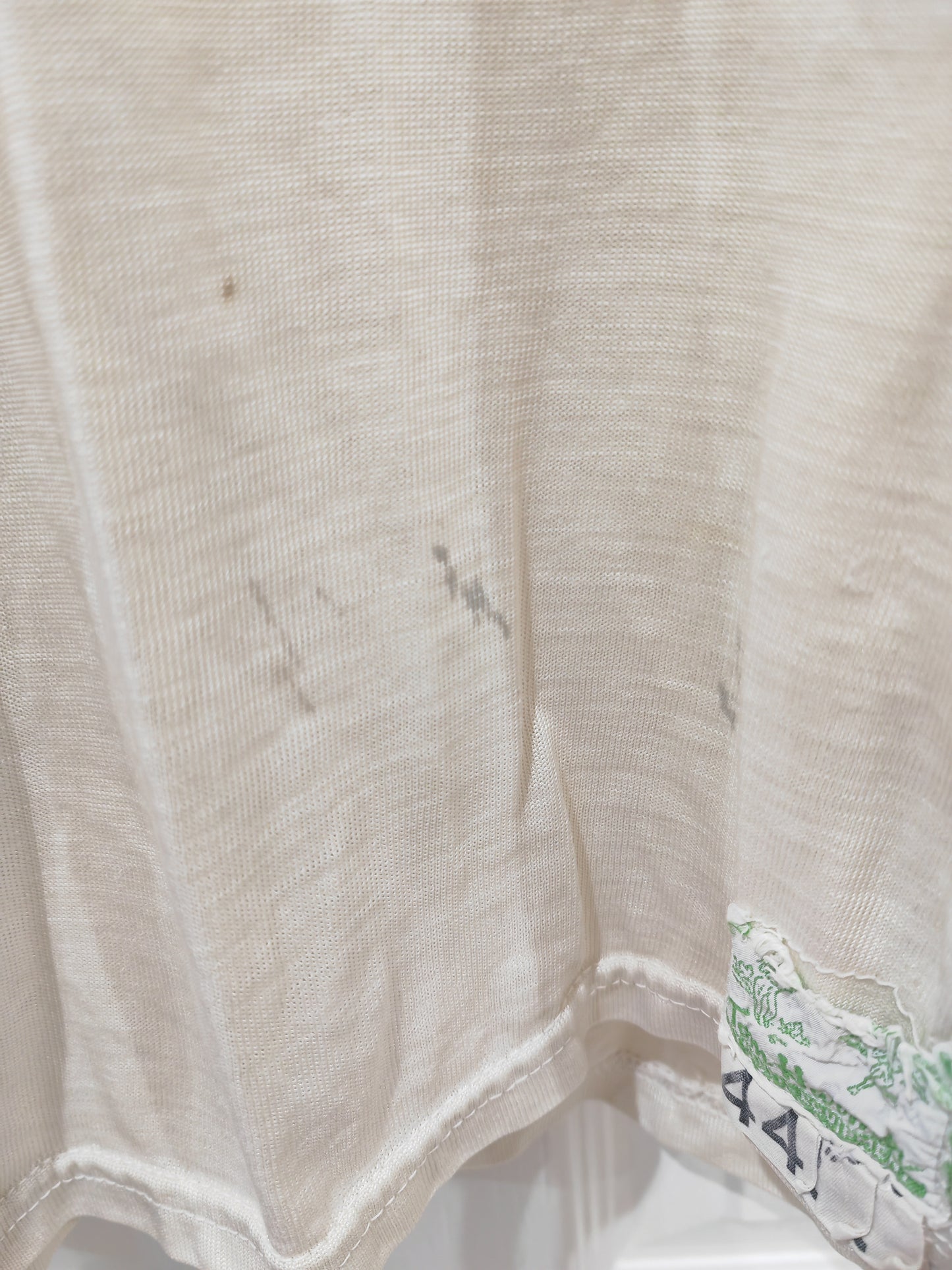 Tom Harmer Athletic Equipment 60s American Football Jersey #80, Off White, Size Large