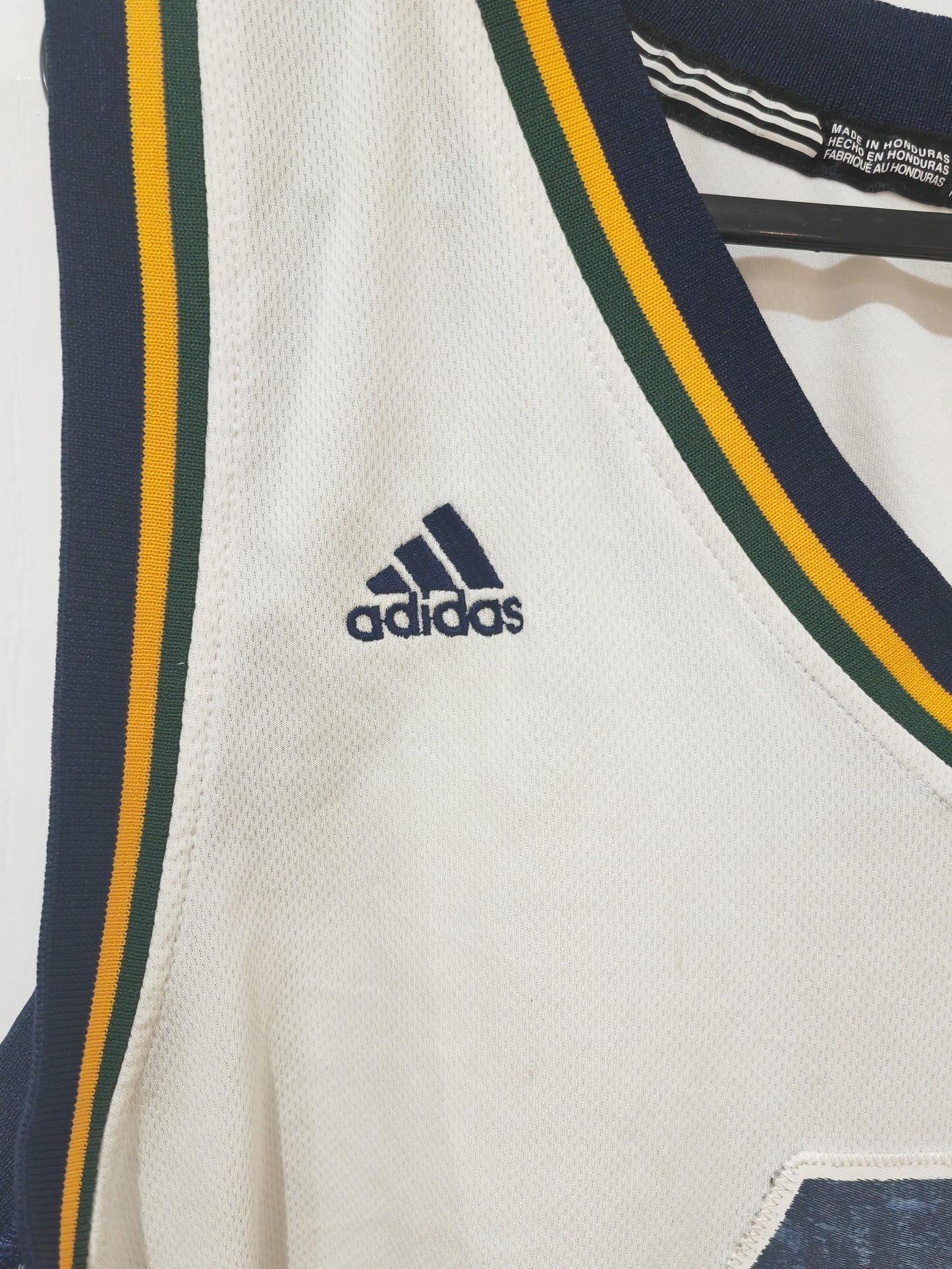 Adidas Utah Jazz NBA Basketball Jersey, #19 Bell, White, Size Medium