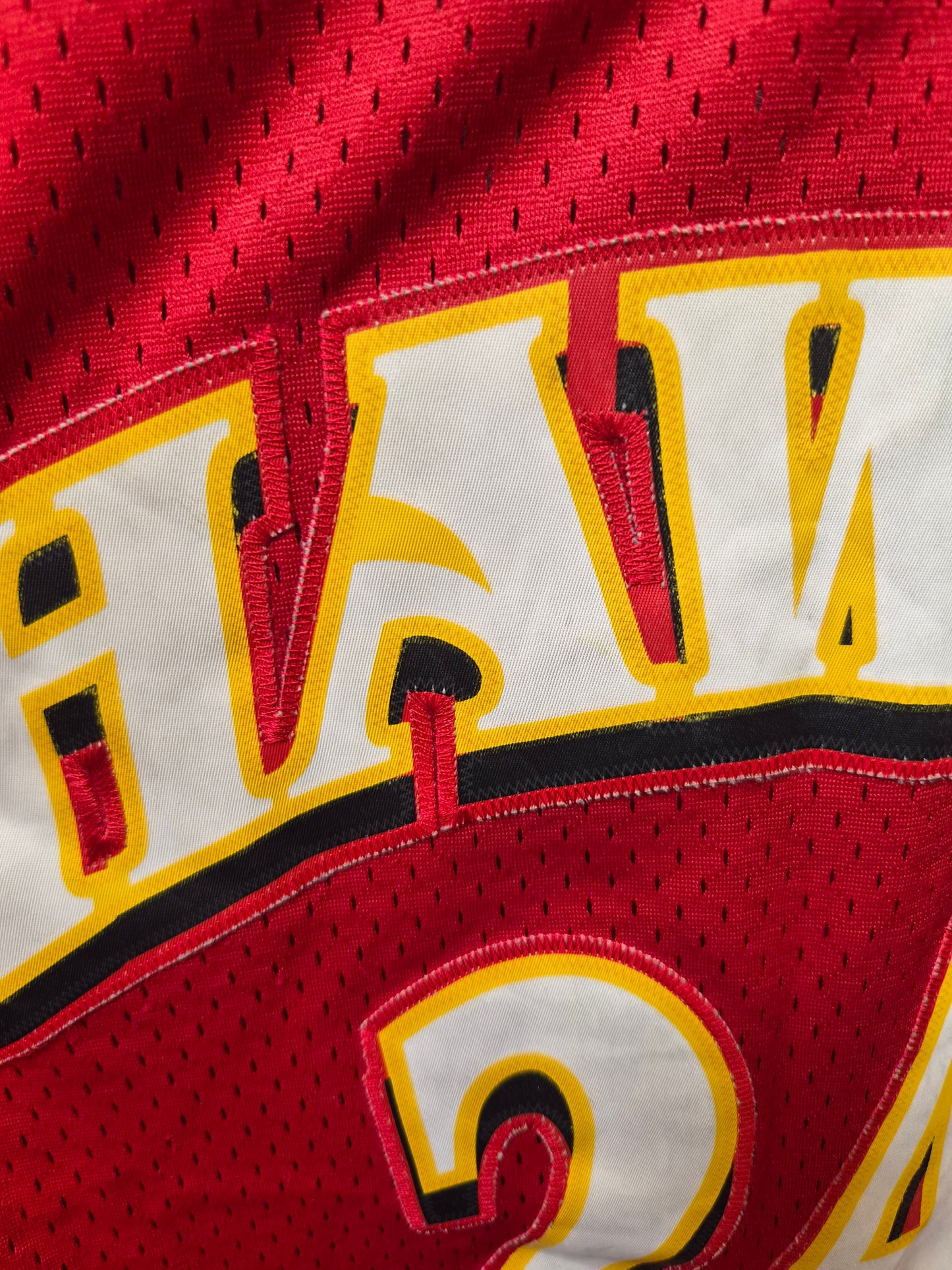 Reebok Atlanta Hawks NBA Jersey, #24 Williams, Red, Size XXL +2 Length