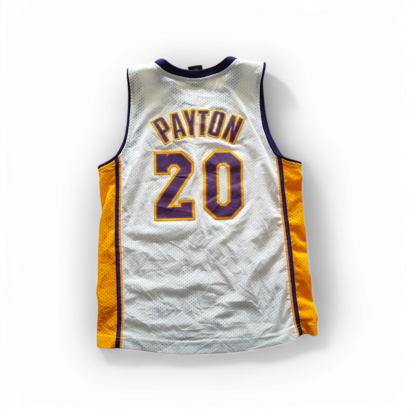 Youth Nike Los Angeles Lakers NBA Jersey, #20 Payton, White, Size YM +2 Length