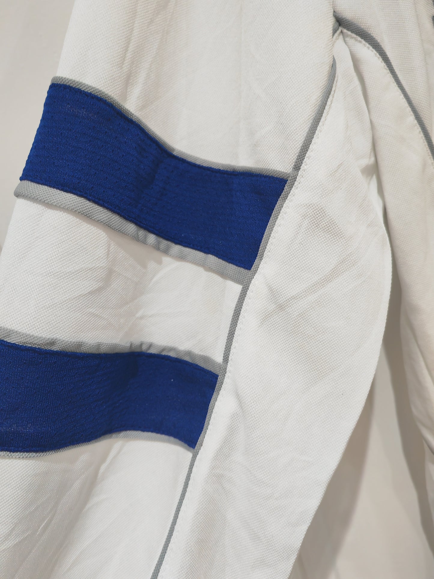 NHL Toronto Maple Leafs Long Sleeve Jersey Style T Shirt, White, Size Large