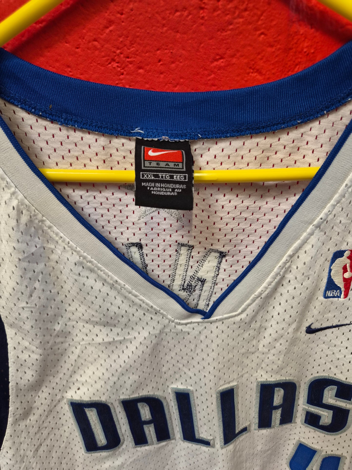 Nike Dallas Mavericks NBA Jersey, #4 Finley, White, Size XXL +2 Length