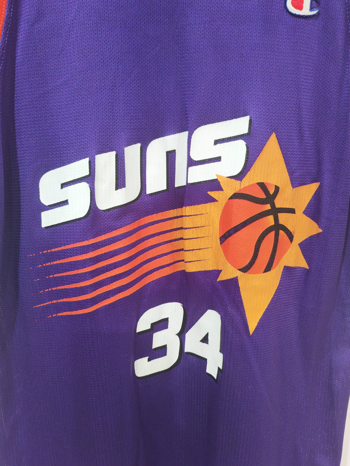Champion Phoenix Suns NBA Jersey, #34 Barkley, Purple, Size 48 L/XL