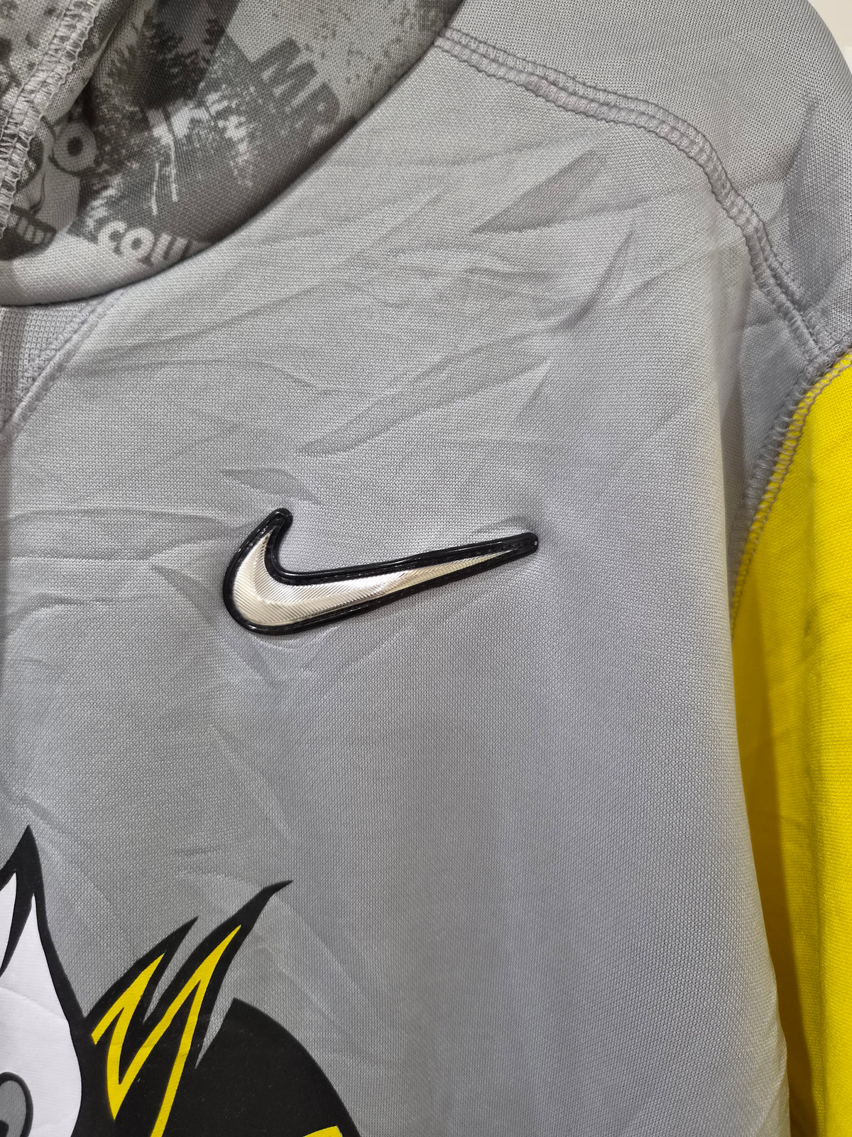 Nike Oregon Ducks Stomp Cancer NCAA Pullover Hoodie, Grey, Size Small