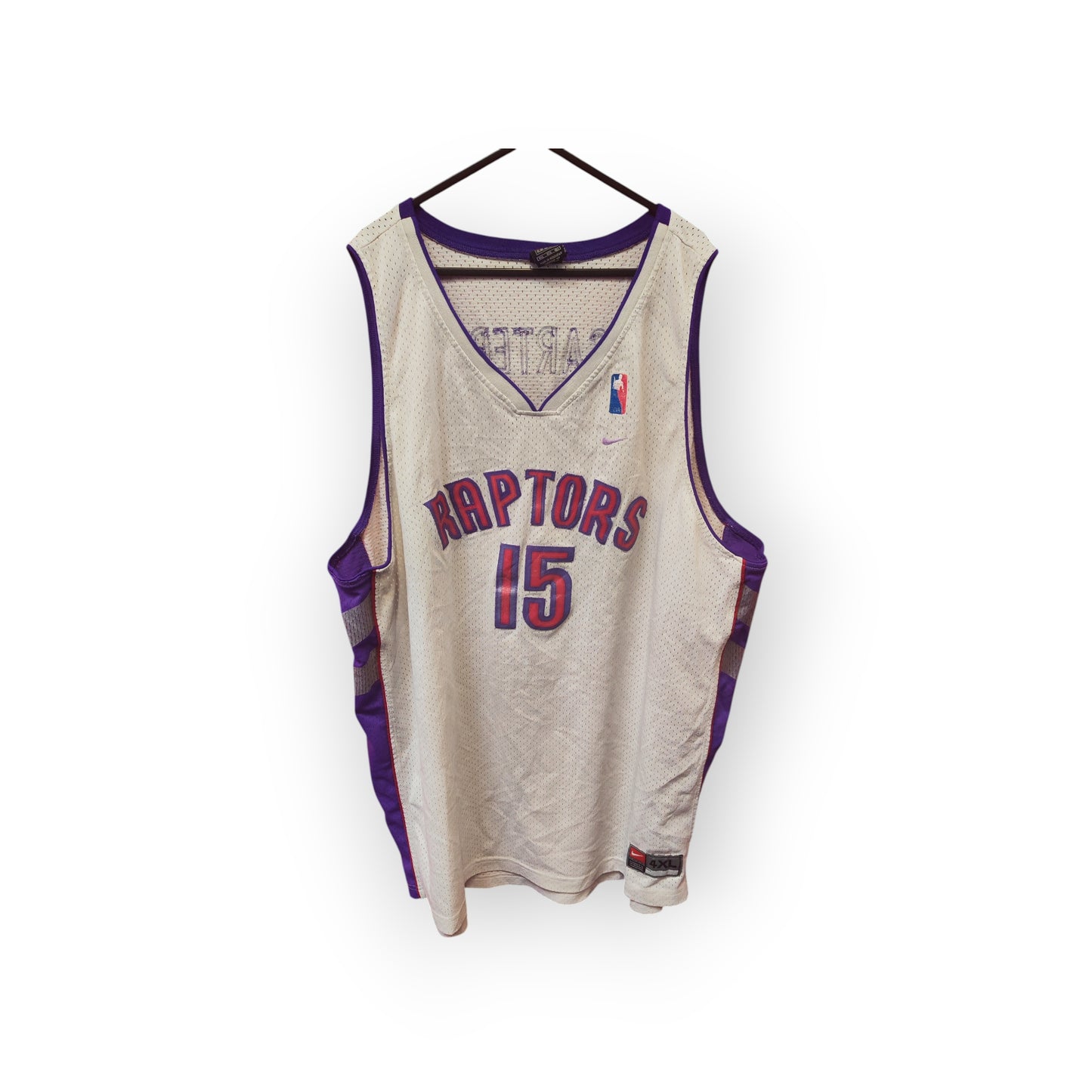 Nike Toronto Raptors NBA Jersey, #15 Carter, White, Size 4XL