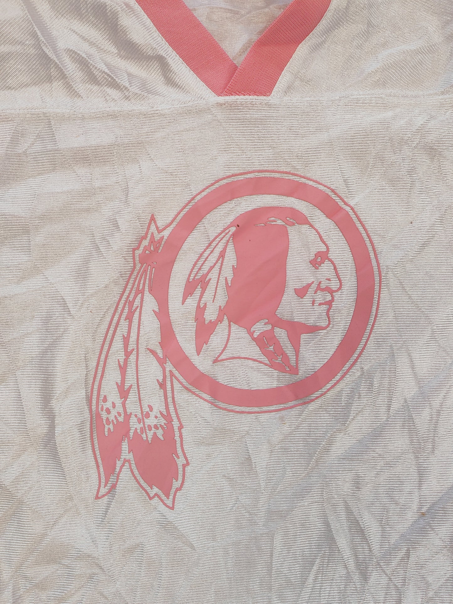 Youth Girls NFL Washington Redskins/Commanders Jersey Style Top, White, Size YXL