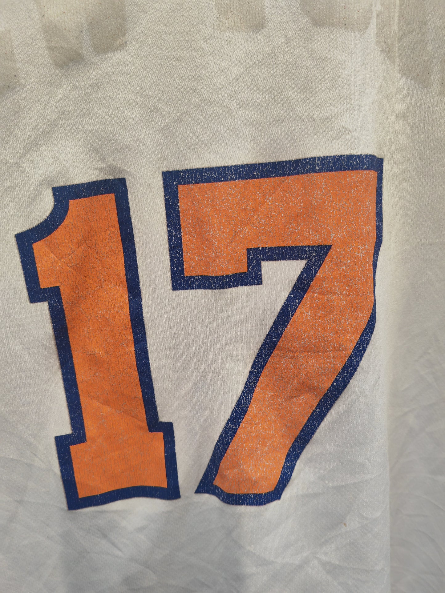 Adidas New York Knicks NBA Basketball Jersey, #17 Lin, White, Size Small