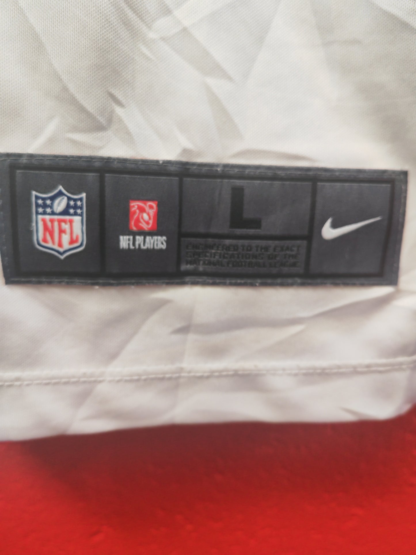 Nike San Francisco 49ers NFL Color Rush Jersey, #10 Garoppolo, White, Size Large