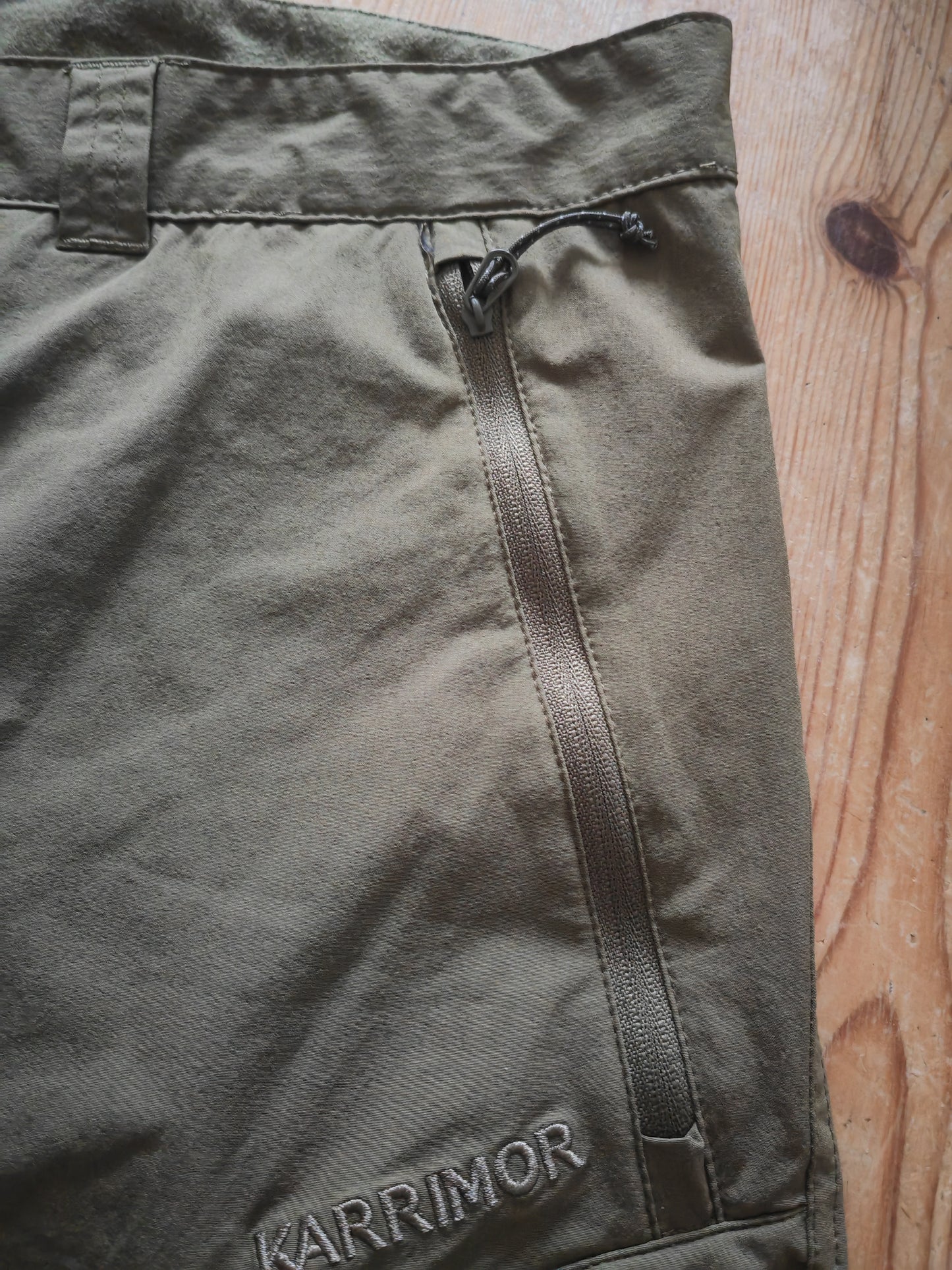 Karrimor Outdoor Hiking Cargo Trousers, Khaki Green, Size XL
