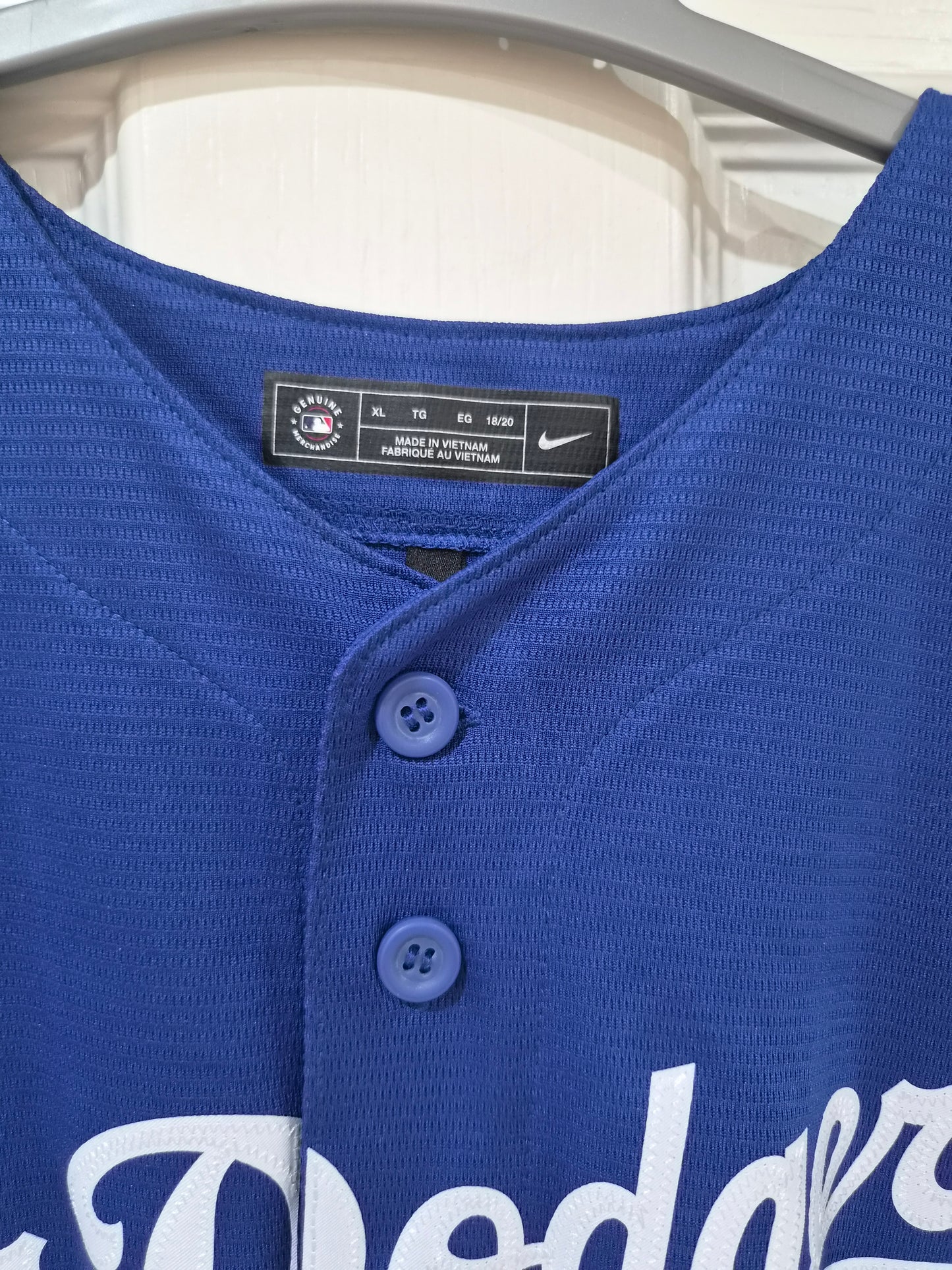 Youth Nike Los Angeles Dodgers MLB City Connect Jersey, Blue, Size YXL